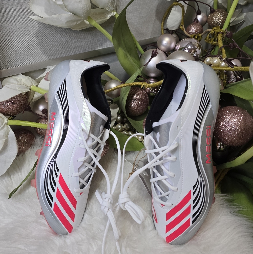 adidas F50 MESSI ELITE FG JP5593 Cloud White/Lucid Red Soccer mens CleatsSize7